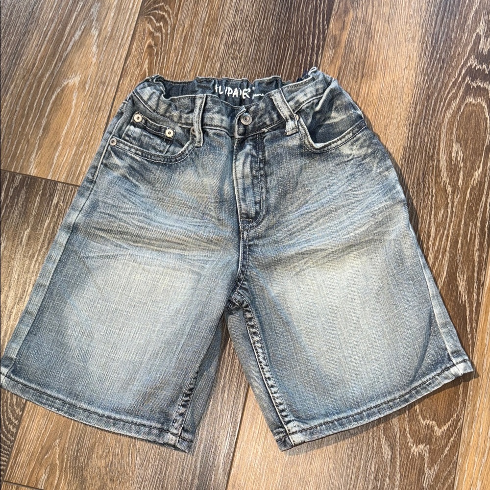 Flypaper Kids Denim Shorts - Classic Gray